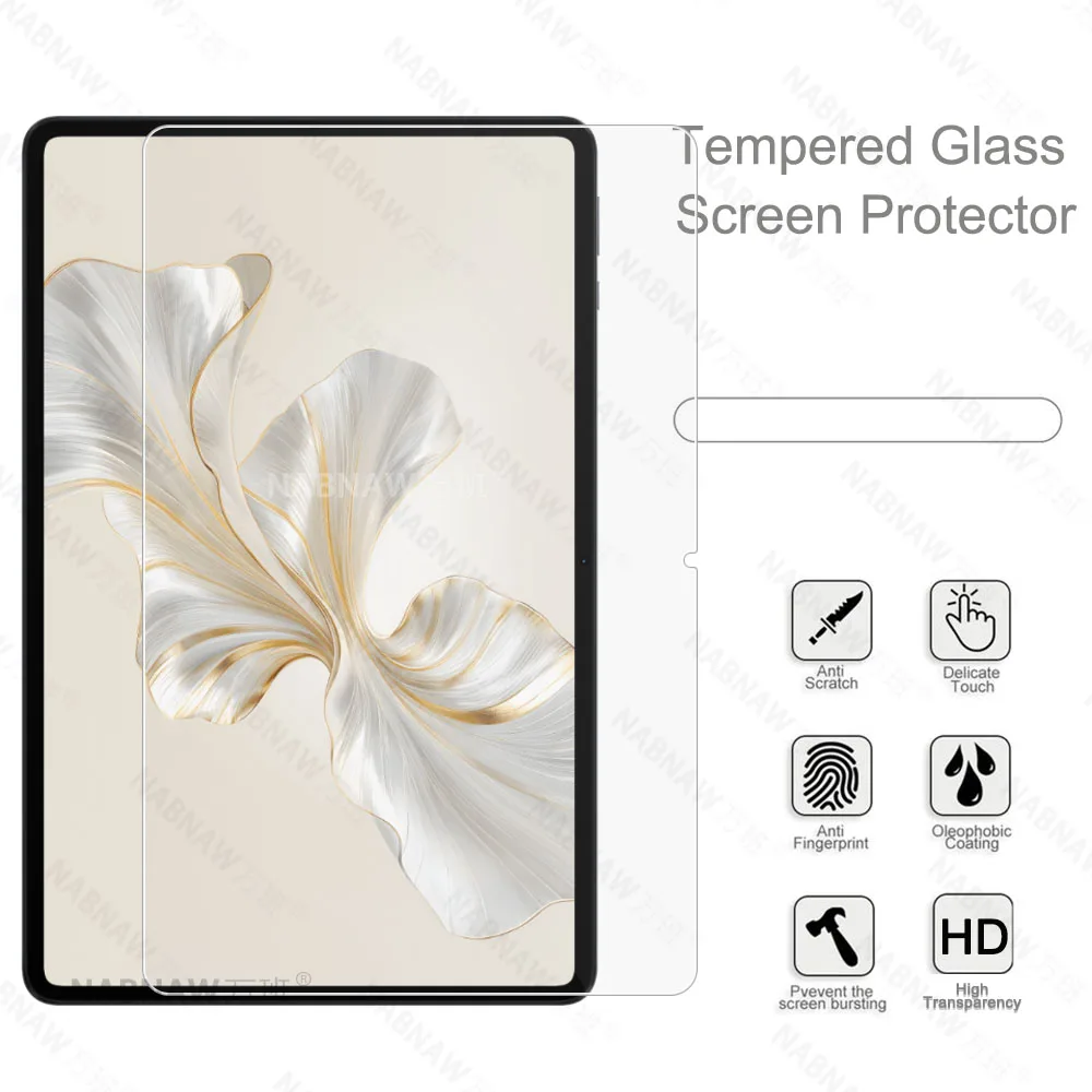 2 Pieces HD Scratch Proof Screen Protector Tempered Glass For Honor Pad 9 12.1-inch Honor Tablet 9 Oil-coating Protective Film