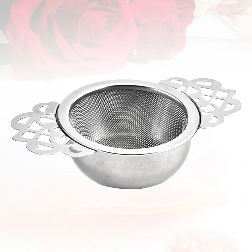 

304 Stainless Steel Tea Infuser Double Handle Loose Leaf Filter Strainer Creative Design for Tea Brewing Tool Brewing Basket