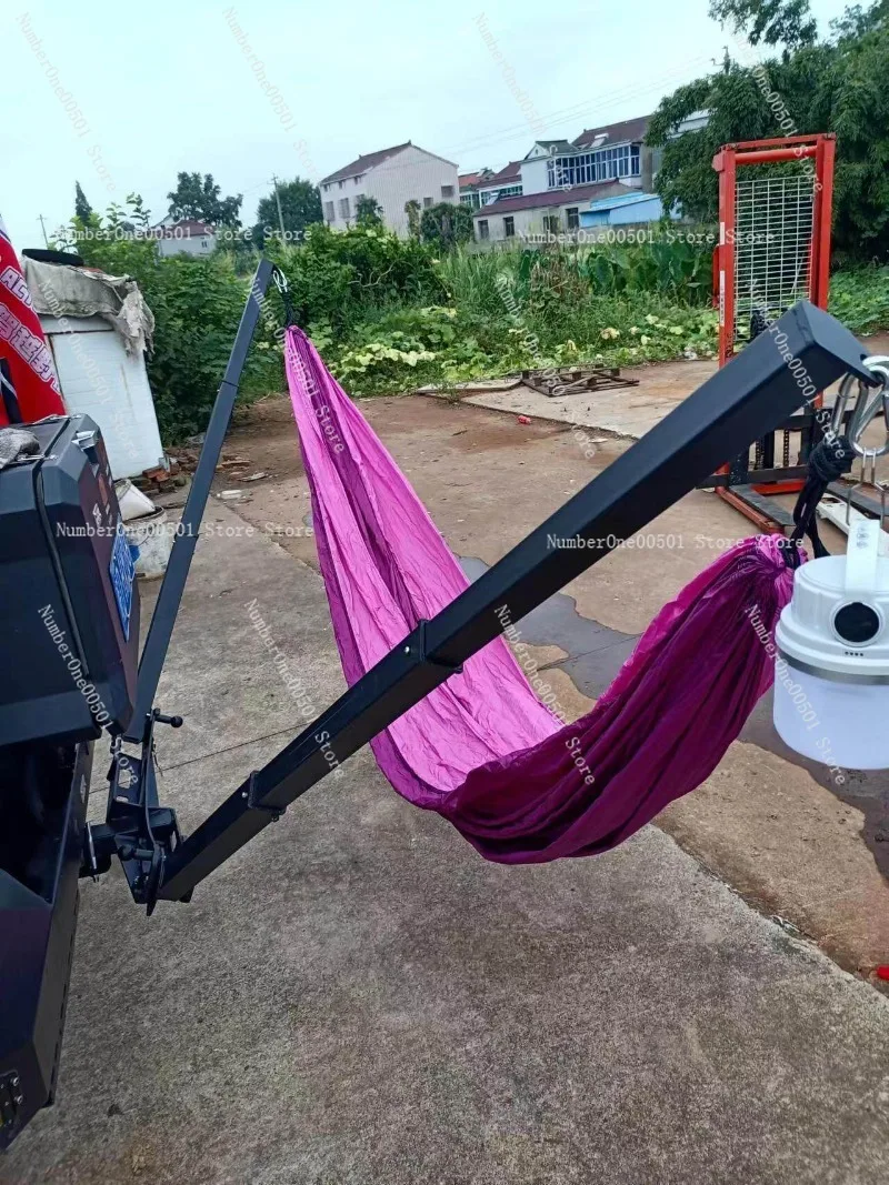 

Car Trailer Hitch Hammock Stand for Off Road Vehicle Folding Support with Hooks Outdoor Camping Gear