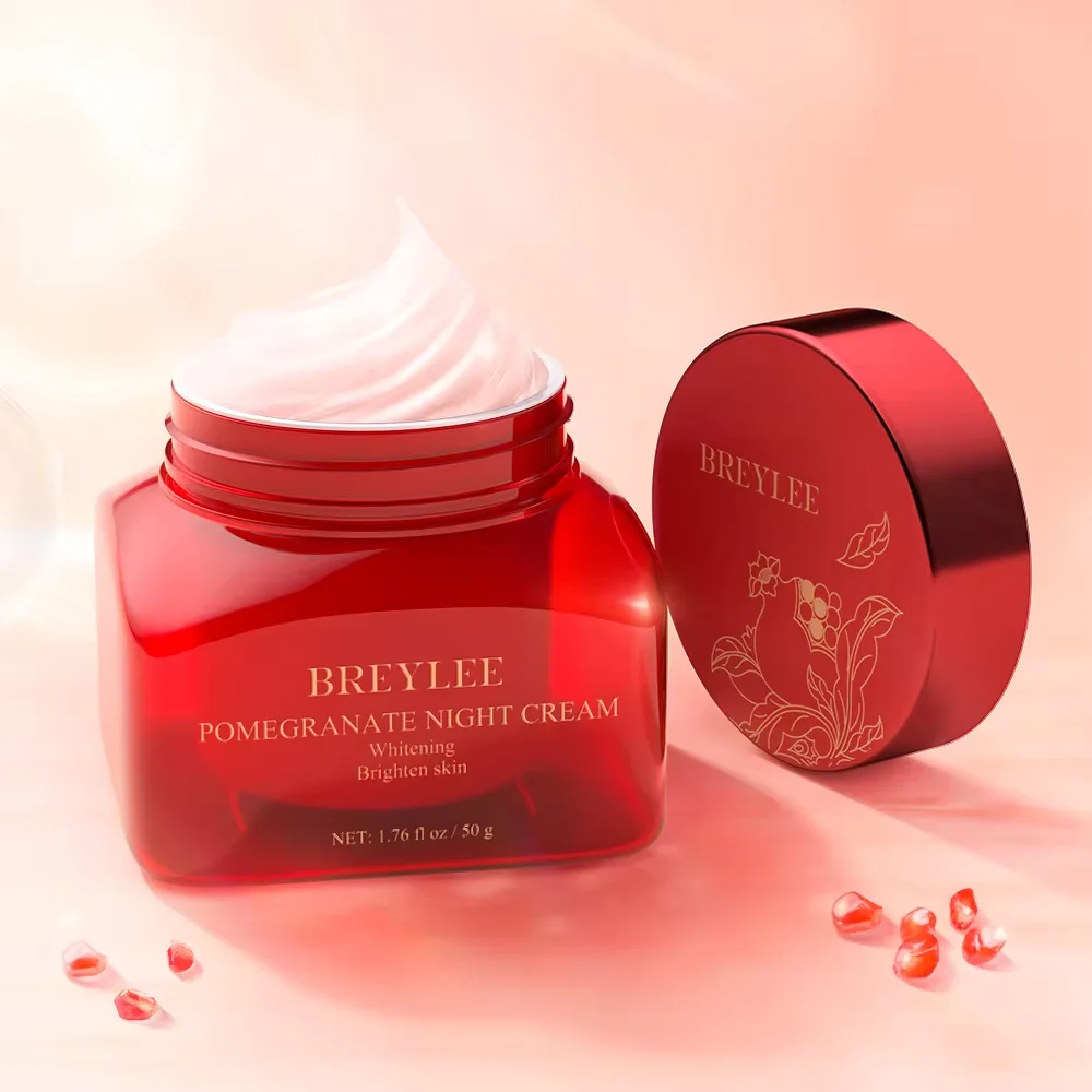 

BREYLEE Red Pomegranate Skin Face Moisturizer Night Cream 50G