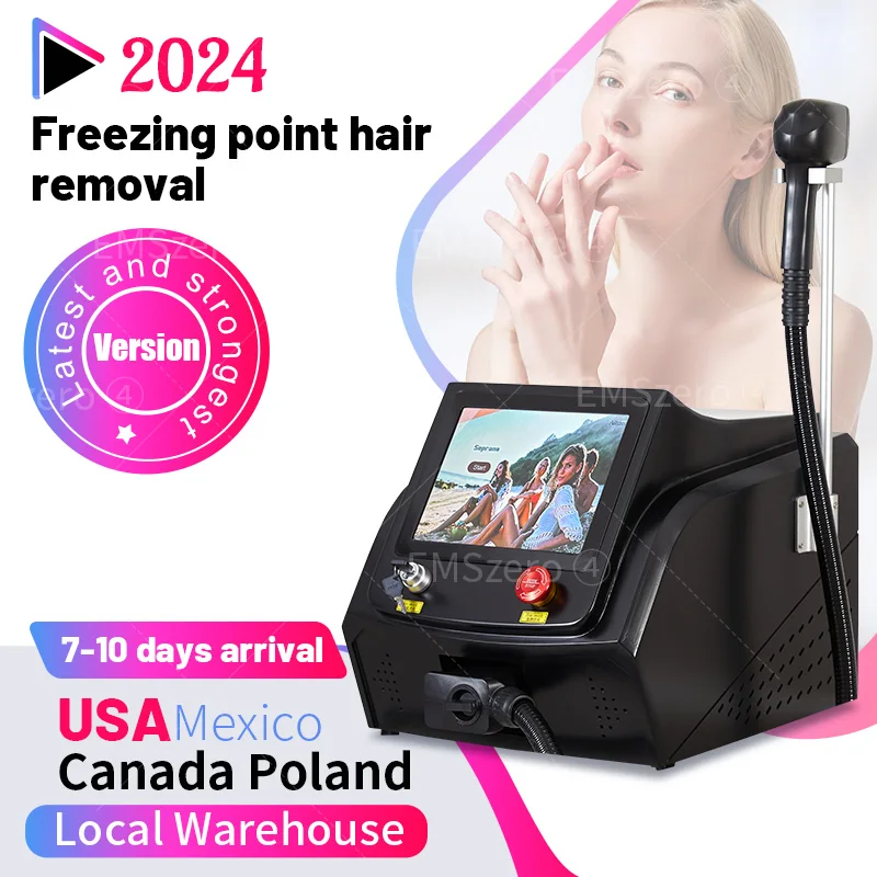 

Portable 808 3wave Diod Laser Permanent Hair Remove Fast Depilation Pain-free Follicle Penetration Skin Rejuvenation Device