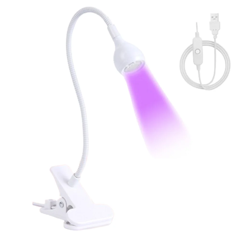 Strumenti per nail art Asciugacapelli a collo di cigno Luce USB Lampada per unghie a LED ad asciugatura rapida Luce polimerizzante UV portatile regolabile Negozio di bellezza