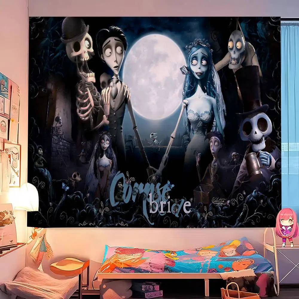 

C-Corpse B-BrideS Anime Tapestry Art Printing Japanese Wall Tapestry Anime Wall Hanging Home Decor