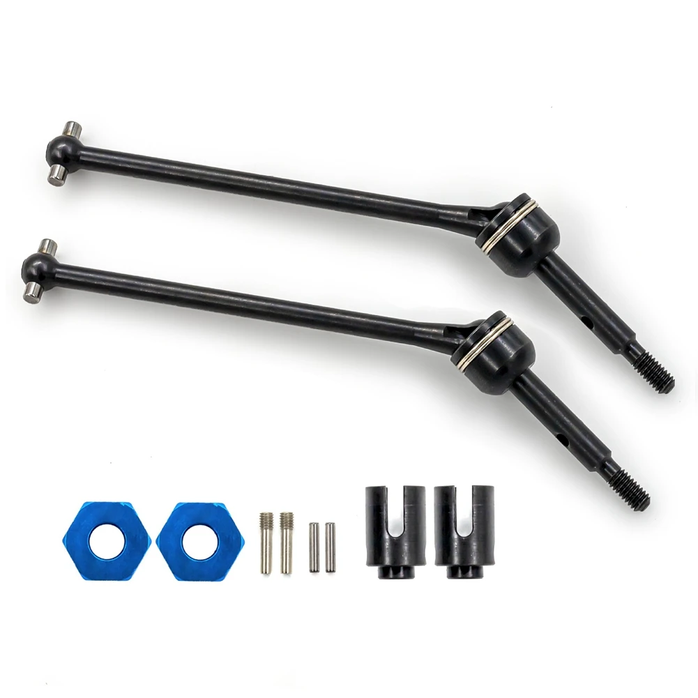 N87R 2Pcs Steel Rear Drive Shaft Driveshafts for 1/10 Traxxas Slash Rustler Hoss Stampede VXL 4X4 2WD RC Car Upgrades Parts