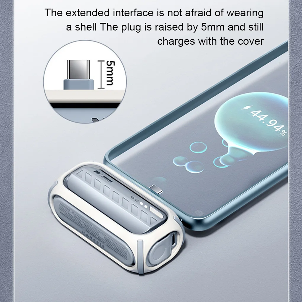 

Type C Port Power Bank Portable 5000mAh 18W Fast Charging PowerBank for iPhone 15 Pro Max 14 13 12 Xiaomi