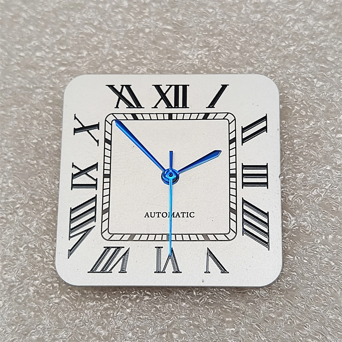 NH35 นาฬิกาสแควร์ชุดสําหรับ 27 มม.Dial NH35 S Dial สีขาวสแควร์นาฬิกาอุปกรณ์เสริม Minimalist นาฬิกา S โลโก้