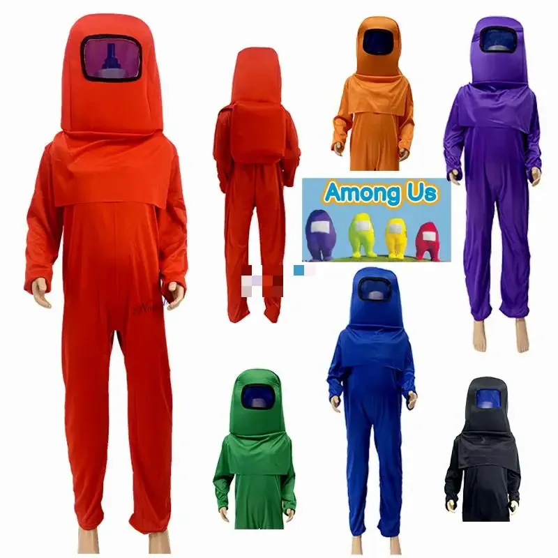 Bear's Den Crewmate Impostor niños Anime juego Cosplay disfraz fiesta de Halloween traje mono nuevo 2025