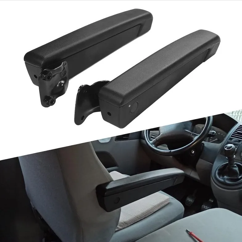 

Black Car Right/Left Seat Armrest Parts Car Armrest Replacement For RV Truck Adjustable Angle Seat Armrest Shockproof PU Sponge