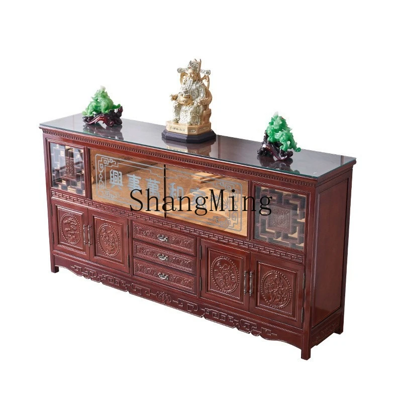 

ZYY new Chinese-style Shentai table Zhongtang God of Wealth tribute table retro engraved table