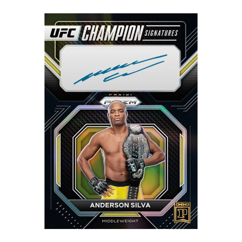 Panini UFC Series Homemade Diy Alexander Volkanovski Anderson Silva Brandon Moreno Collection Flash Card Toys Gift - view 4