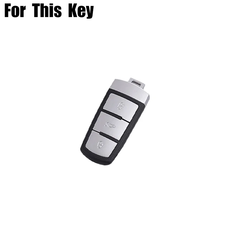 Z+ Zinc Alloy TPU Leather Car Remote Key Fob Case Cover For Volkswagen VW Passat CC