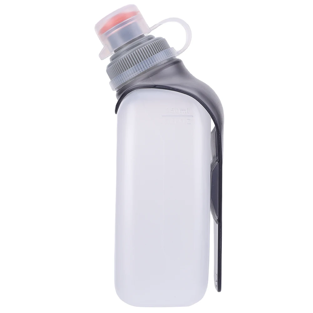 250ml Sports Water Bottle with Clip & Dustproof Lid Running Belt Bottle Sport Water Flask for Camping Cycling Marathon