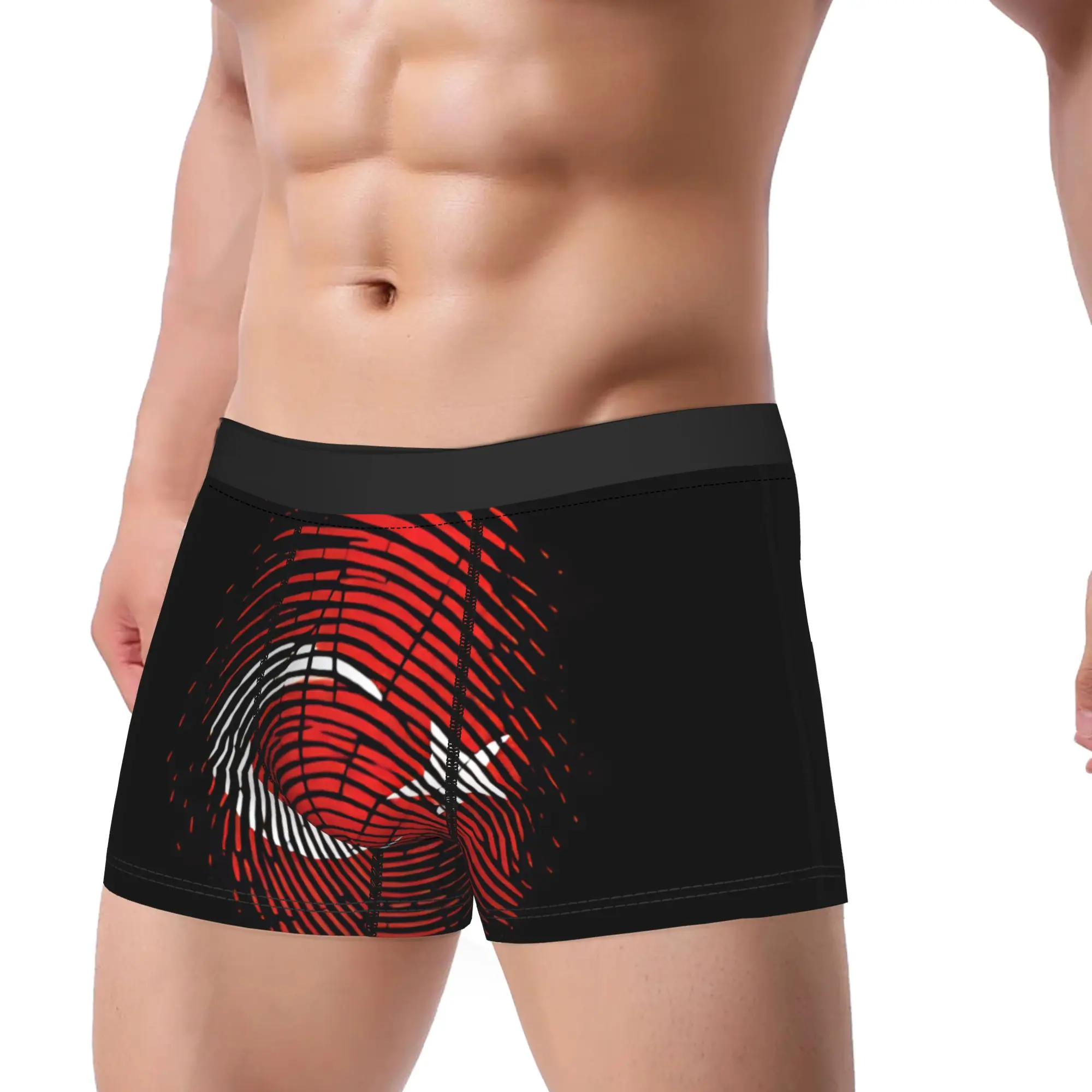 The Republic Of Turkey Flag Underwear  Customs Boxershorts Trenky Men Panties Soft Trend Shorts Briefs Gift Idea