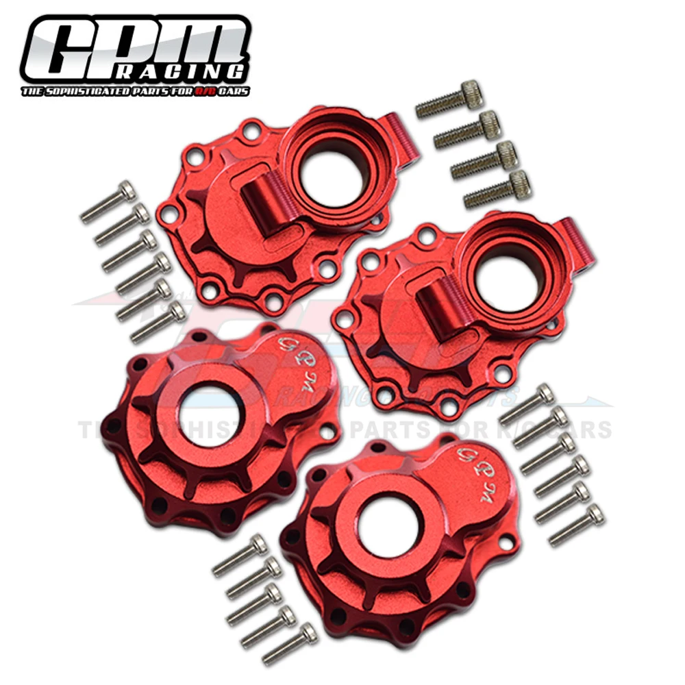 GPM Metal Rear Inner + Outer Portal Drive Housing Case 8251+ 8253 for Traxxas 1/10 TRX4 Defender Bronco TRX6 G63 RC Crawler Car