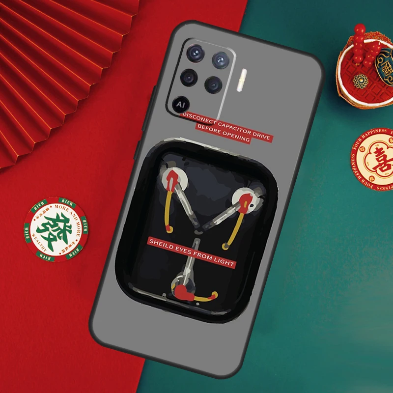 العودة إلى المستقبل حافظة رائعة ل ممن لهم A80 A40 A60 A6 A5 Pro A15 A16 A17 A57 A94 A74 A54 A76 A96 A18 A38 A58 A78 A98