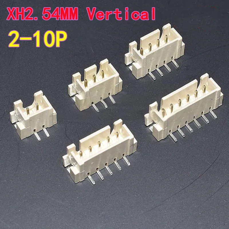 20PCS XH2.54 Horizontal Vertical SMT Sockets 2.54 mm Pitch Vertical/Horizontal Surface Mount Sockets connector 2P/3P/4P/5P/6P/