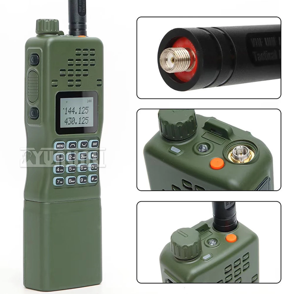 

AR-152 Professional Tactical Walkie Talkie FM Handheld Two-Way Radio for Outdoor Adventures & Vehicle Communication