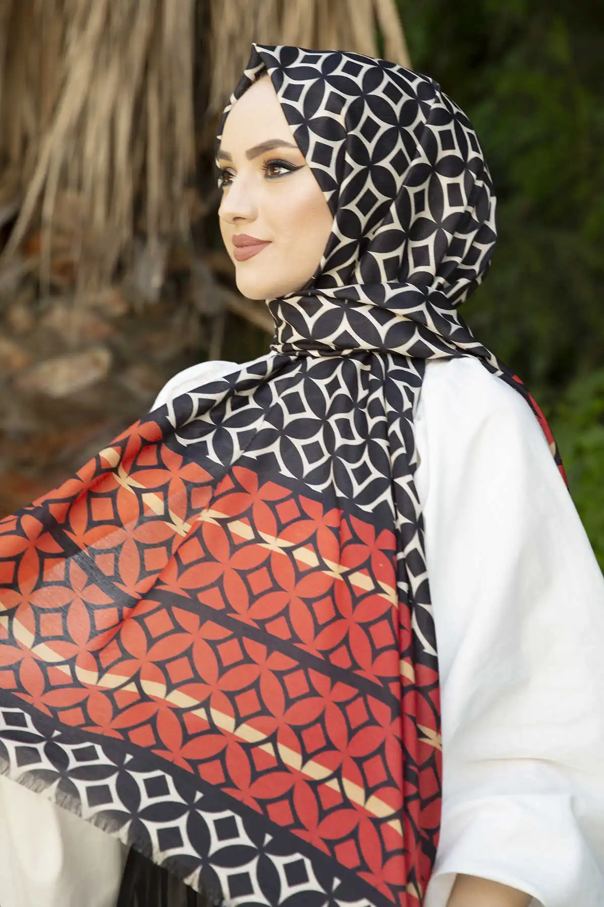 Women's Cotton Print Shawl Scarf Modern Islamic Muslim Women 'S Head Scarf Hijab for Women Islamic Hijab scarf Turbans Bayan