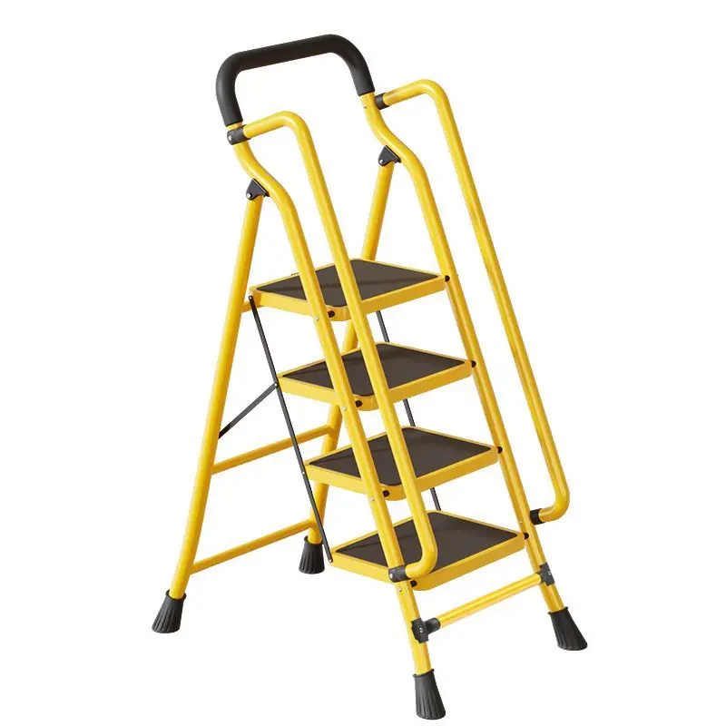 Ladder widened and thickened extra wide pedal handrail, indoor ladder for the elderly
