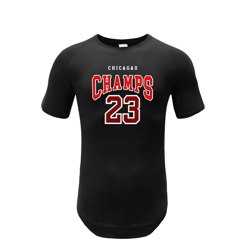 

Летние футболки Chicago Champs 23 USA City Team, мужские повседневные спортивные футболки, хлопковая одежда с короткими рукавами для тренажерного зала, бодибилдинга и фитнеса