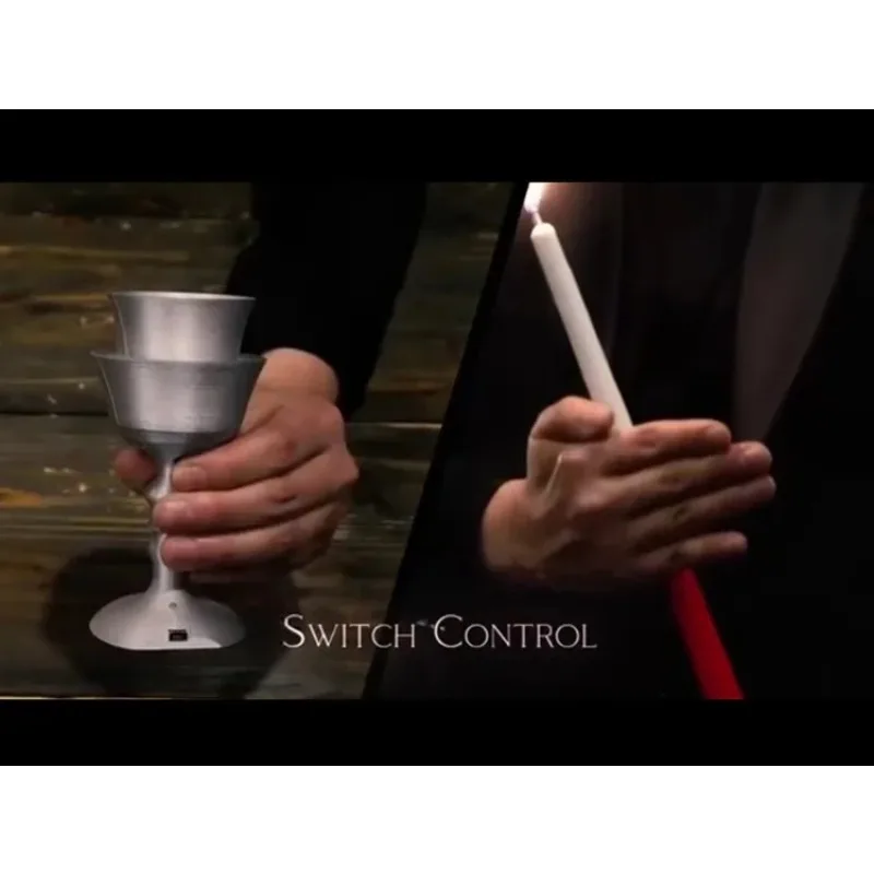 Remote Control Magic Candle Eclipse by C.Y Vanishing & Color Changing Candle Illusion for Close Up Stage Mentalism Magic Tricks