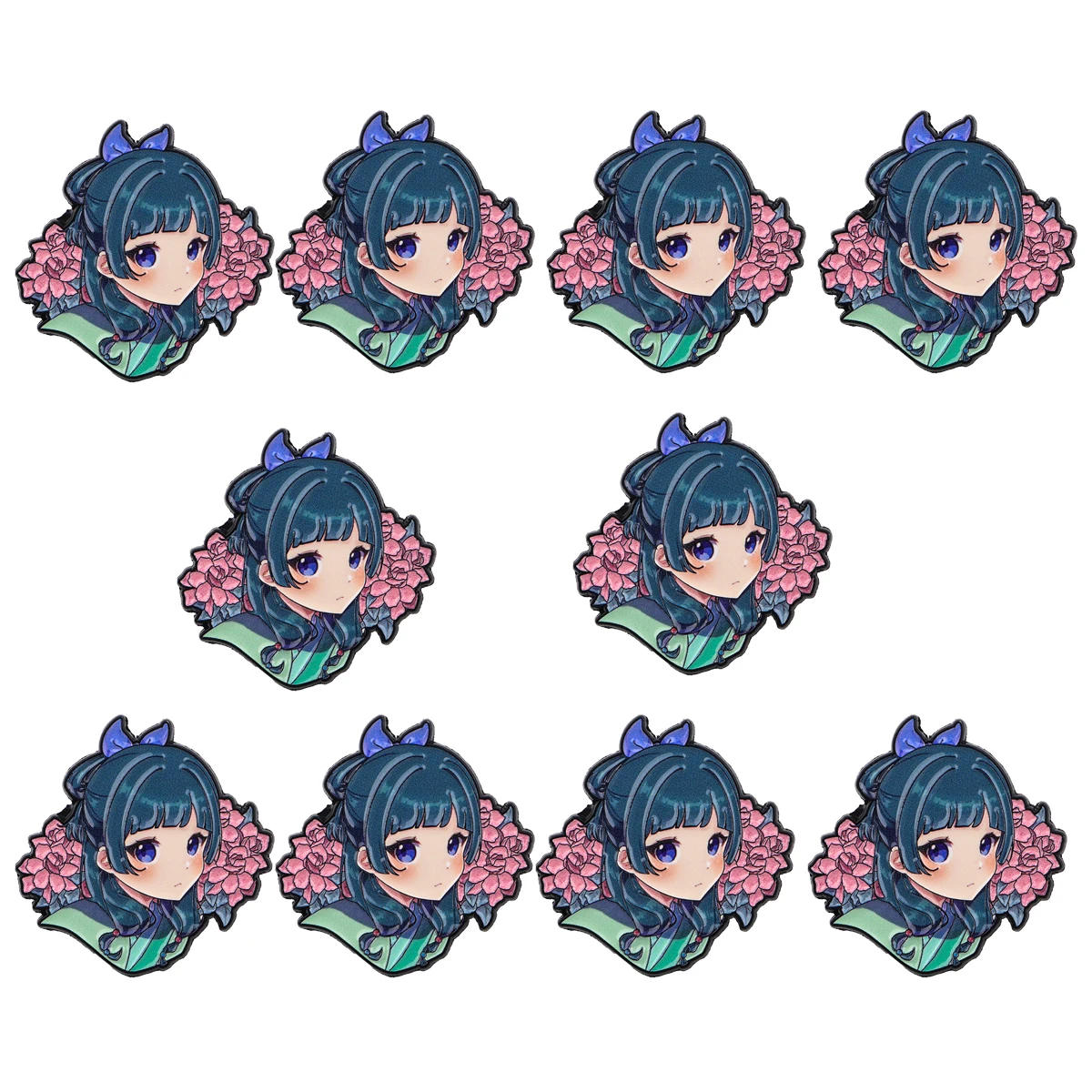 10pcs Japanse Anime Maomao Emaille Pin Hot Badge Op Rugzak Reversspeldjes Manga Broches voor Jassen Cosplay Accessoires Gift speelgoed