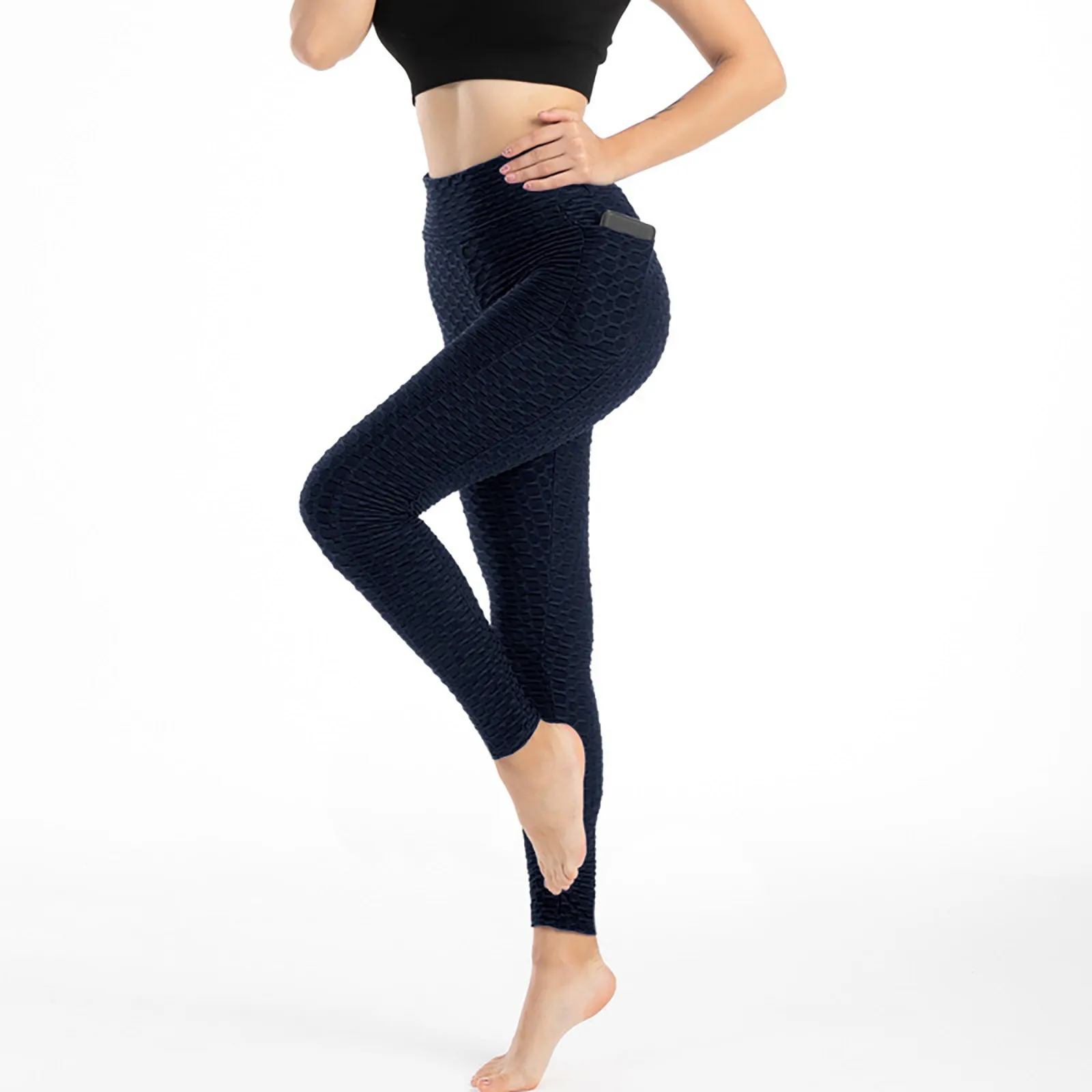 Legging elástica para mulheres, calça de elevação fina, monocromática, Hip Lift, Fitness Bottoms, Push Up Pantyhose, sem costura, Workout Bottoms