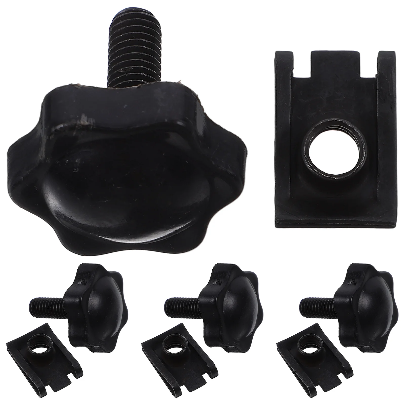 

4Pcs Saddlebag Locking Screws Motorcycle Seat Mount Bolts with Textured Handle for Theft Prevention Hardware Saddlebag Hardware