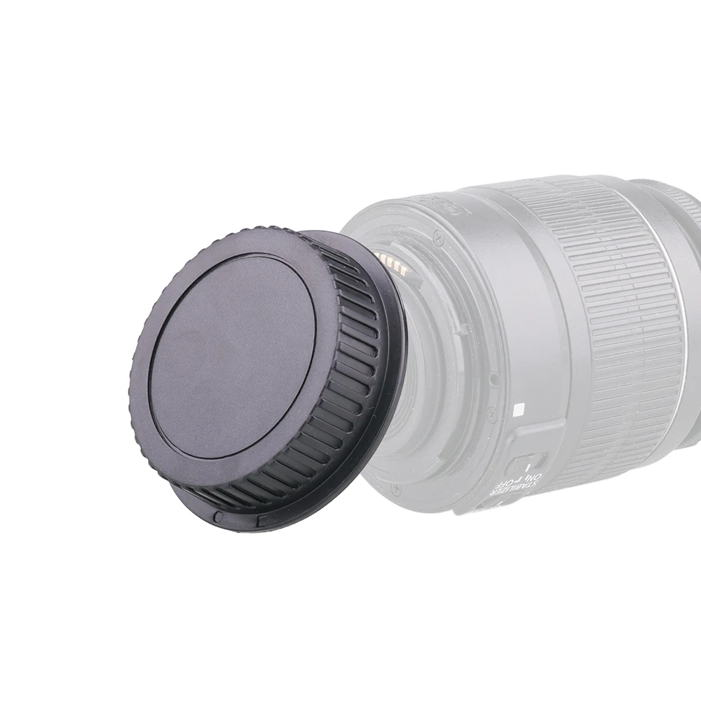 Rear Lens Body Cap Camera Cover Set Dust Screw Mount Protection Plastic Black Replacement for Canon EOS EF EFS 5DII 6D