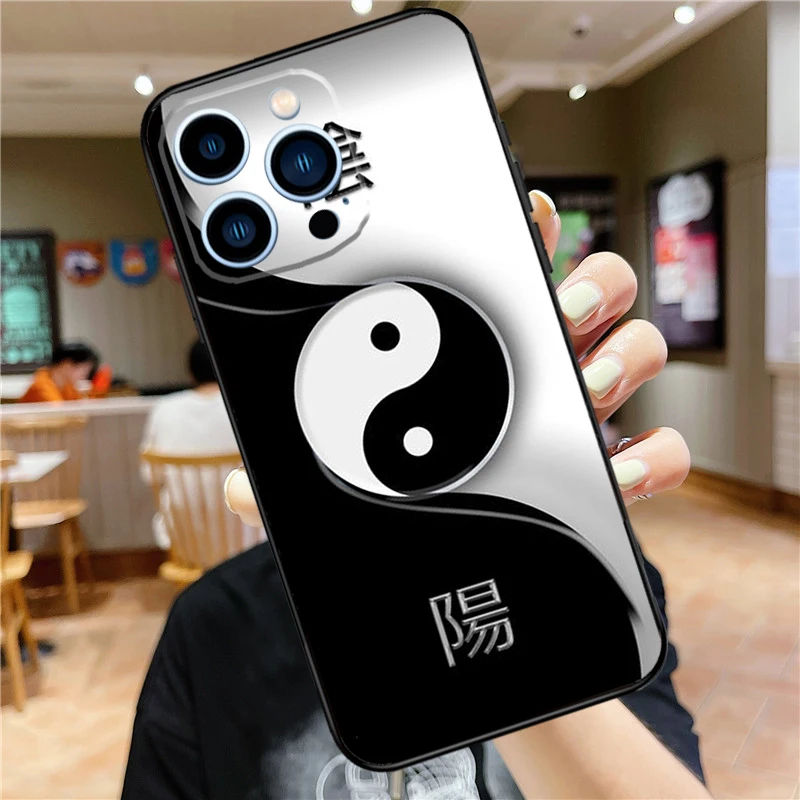 Eight Diagrams Taiji Yin Yang Soft Case For iPhone 16 15 Pro Max 14 Plus 13 12 Mini 11 XS Max X XR 7 8 Back Cover