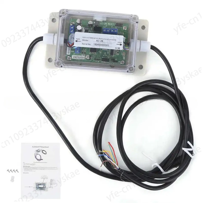 Bi-Direction Converter Module NMEA2000 and NMEA0183 KC-2W IPX67 Waterproof DC 9-30V Bi-Directional Converter Car Accessories