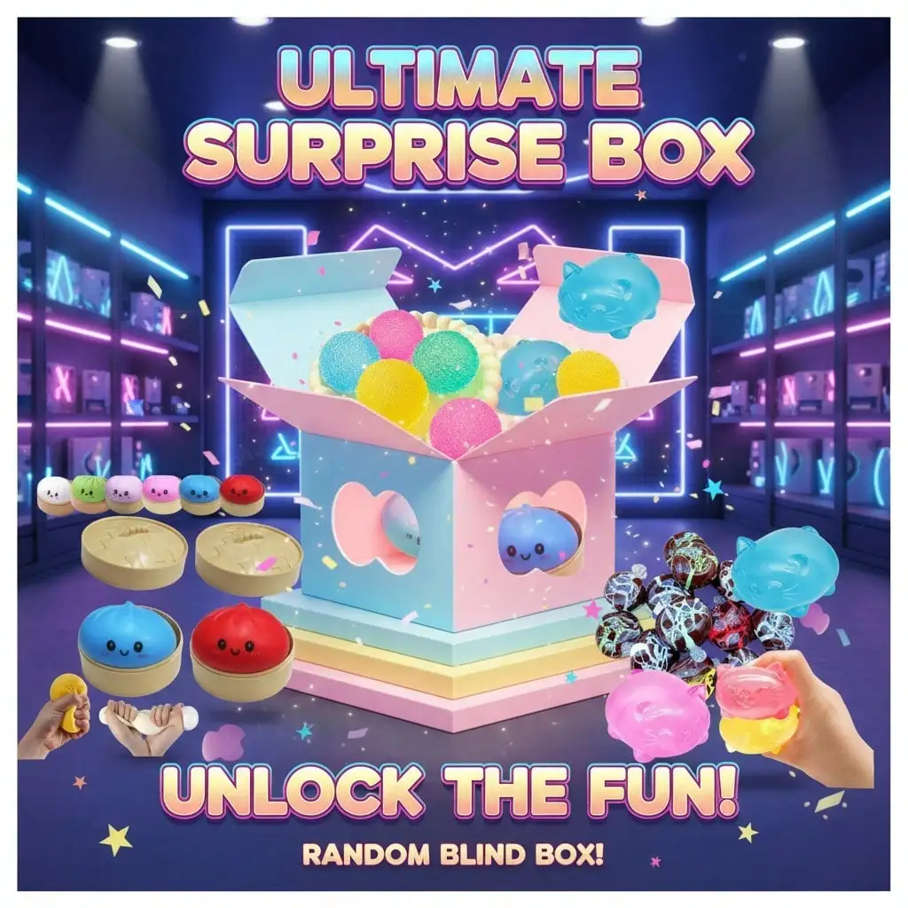 

Taba Squshy Kawaii Mysterious Surprise Blind Box Stress Relief Toy - Squeezable gift