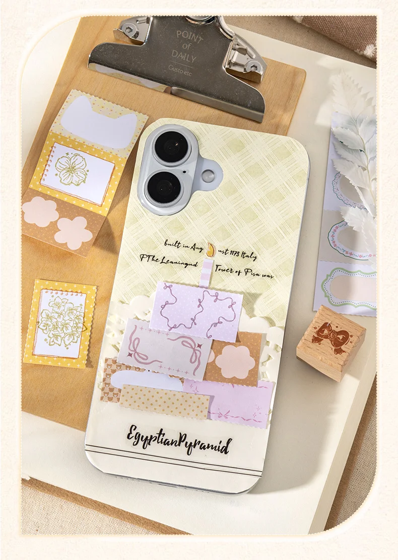 Journal GO 30-seitiges Buch mit niedlichen Randetiketten, Schreibpapier, dekorativen Rahmen und Aufklebern für Journaling, Scrapbooking und Planung. – Detail 15