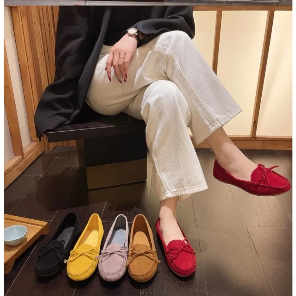 

Plus Size 42 Women Flats Shoes New Loafers Candy Color Slip on Flat Shoes Ballet Flats Woman Comfortable Shoes Zapatos De Mujer