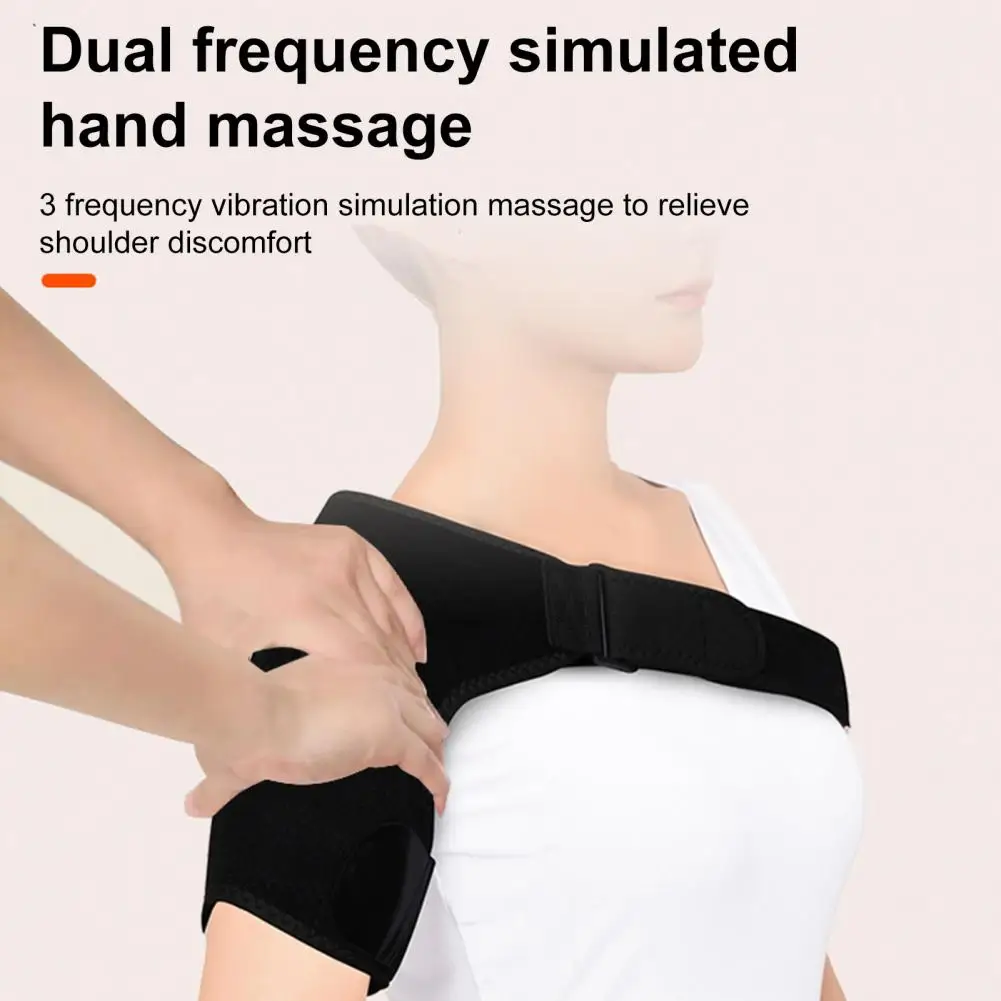 Heating Shoulder Pad Rotator Cuff Pain Relief Shoulder Pad Shoulder Brace Pad with Usb Charging Adjustable 3-temperature for Men
