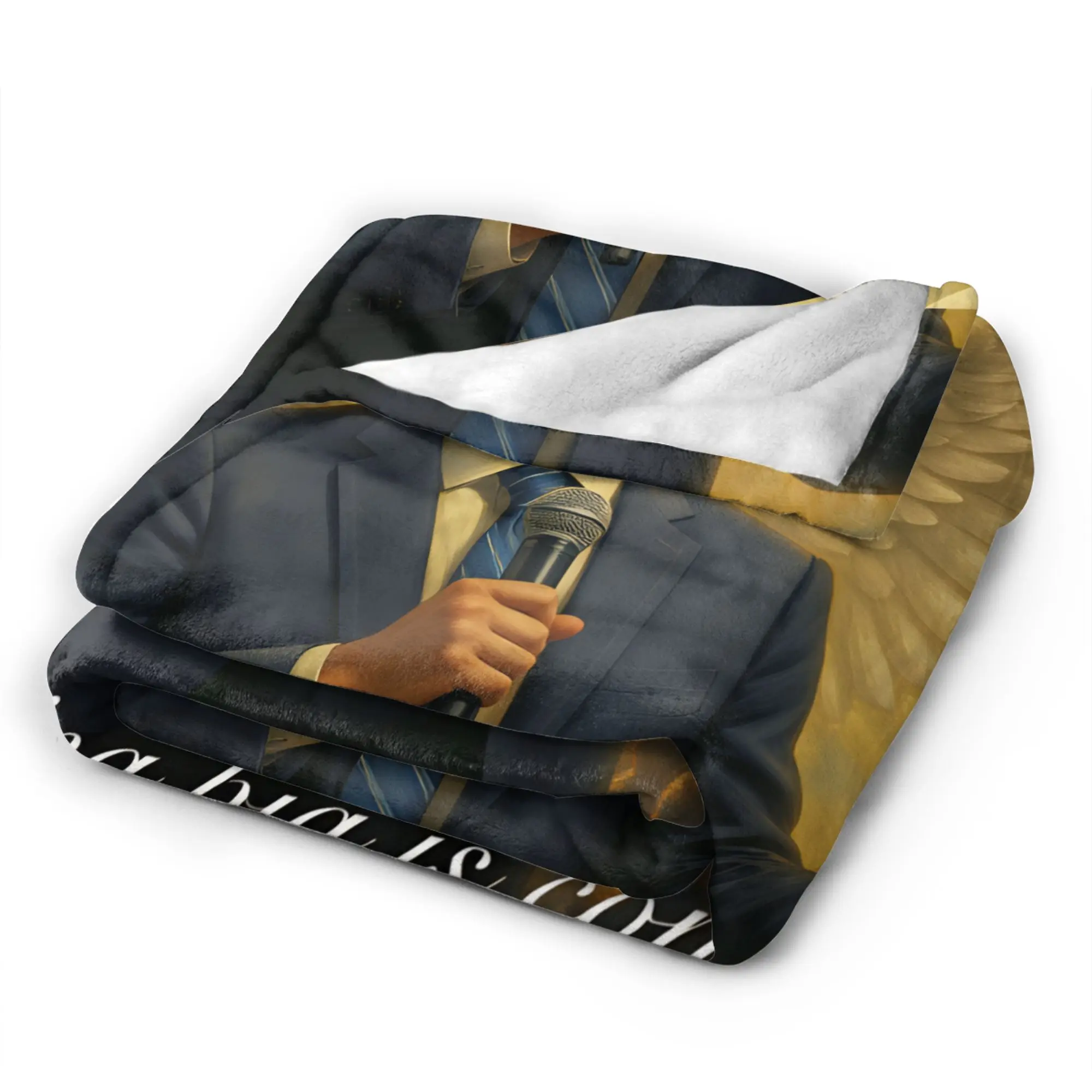 Warm Throw Blanket Picnic Charlie Kirk Something Big Is Coming Blanket  Flannel Bedspread For Living Room Trend Sofa Bed Cover