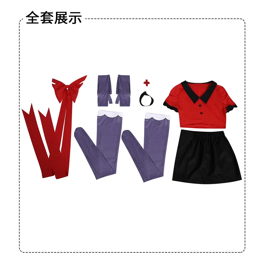 Vaggie Cosplay Costume Anime Uniform Hazbin Suit Halloween Party Hotel Carnival Uniform Costumes Cos Disfraz Mujer Adulta