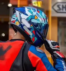 Full Face Motorcycle helmet X-15 X-SPR  PRO BARCELONA  helmet Riding Motocross Racing Motobike Helmet Casco De Motocicleta