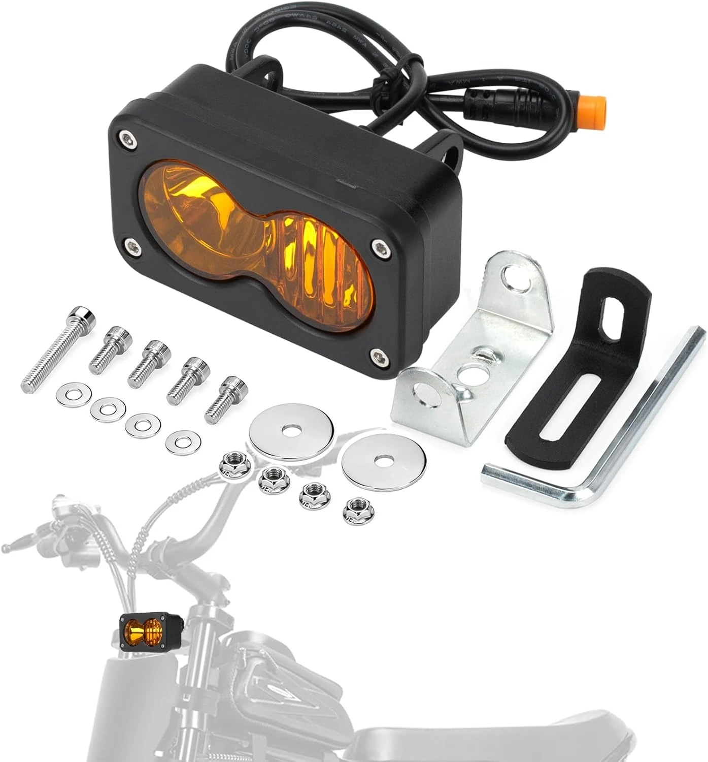 

Комплект светодиодных фар-комбо Ridstar Q20/Q20 Lite/Q20 Pro (белый точечный и рассеянный свет), 3 дюйма, 20 Вт, водонепроницаемые, Plug & Play, с кронштейном для крепления