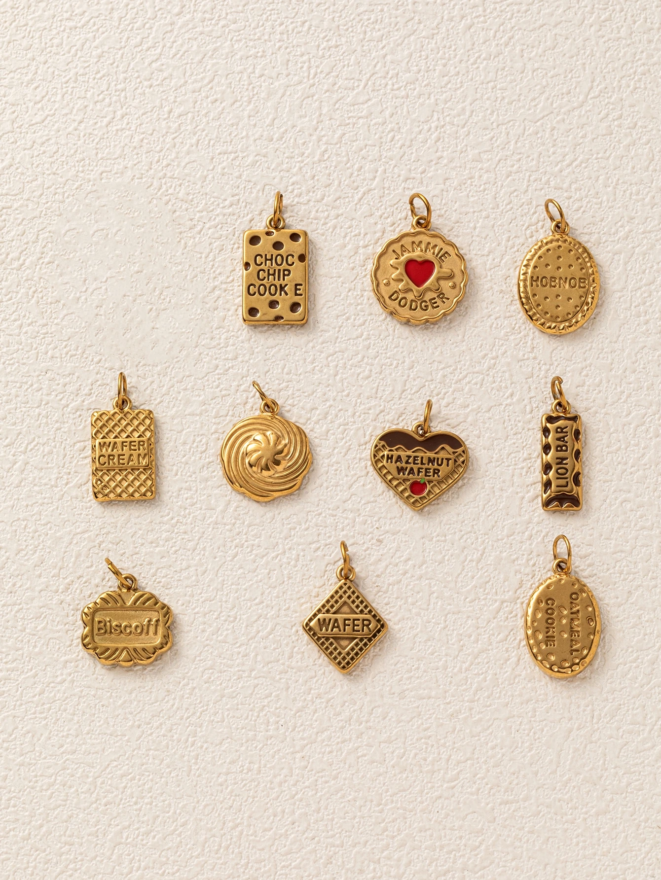 316 Edelstahl Wasserdicht Farbbeständig Modische Hochwertige DIY-Anhänger für Schmuck, geeignet für Marmelade, Schokolade, Kekse – Detail 3