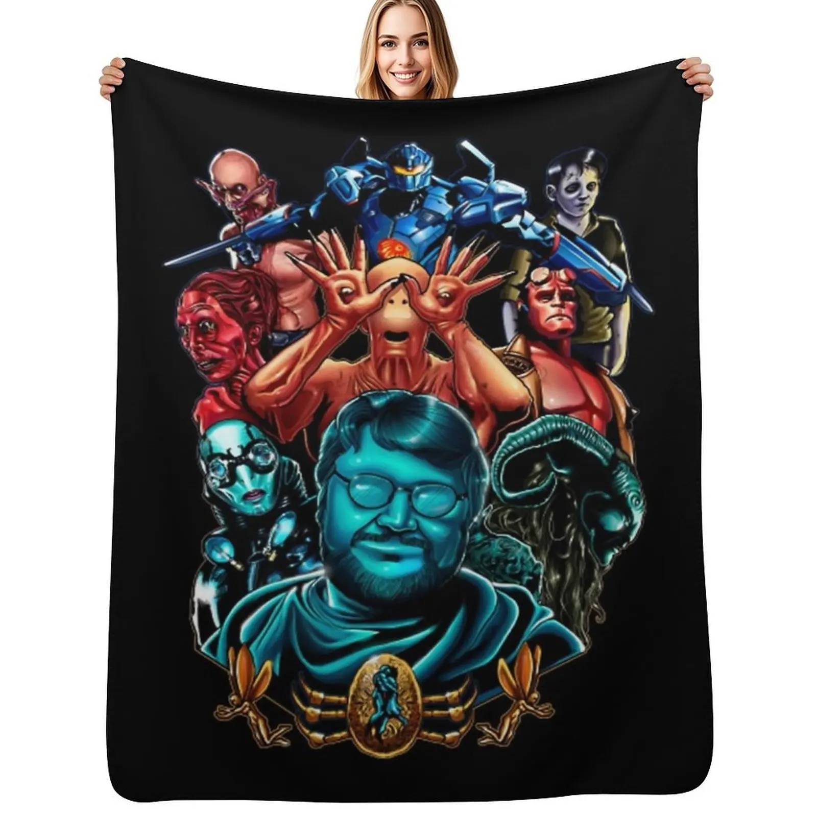 

Del Toro Tribute Throw Blanket Shaggy Furry Soft Blanket for Bedroom Living Room