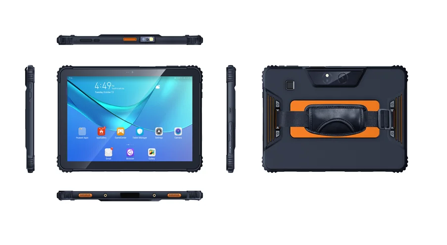 Sturdy Durable 10-Inch Industrial Android Tablet NFC Payment Terminal IP67 Waterproofing 4G GPS Vendor Software Sunshine