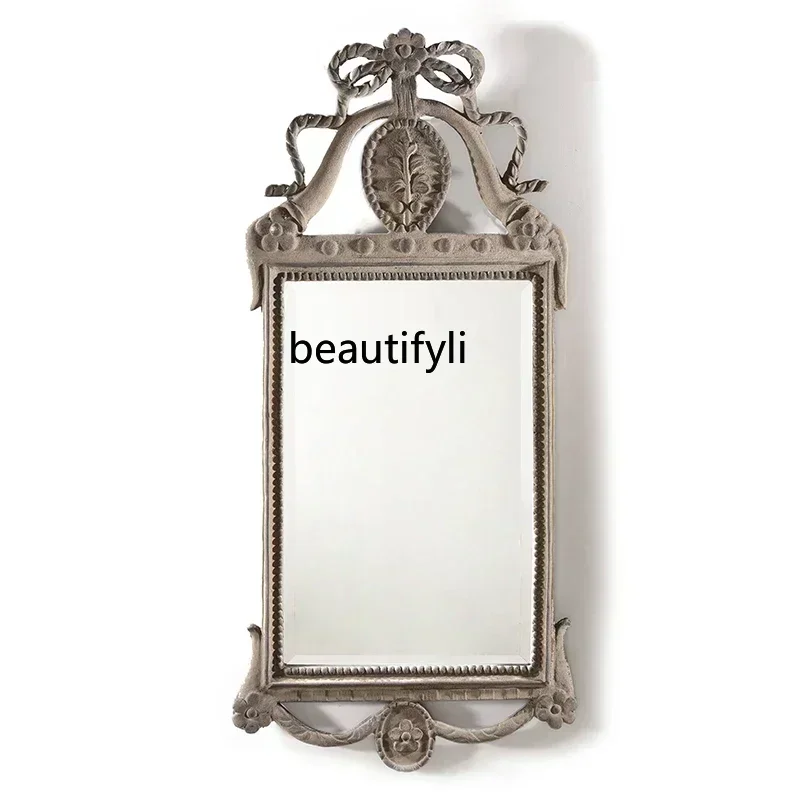 

European classic vanity mirror bedroom vanity mirror living room decoration, dining room background