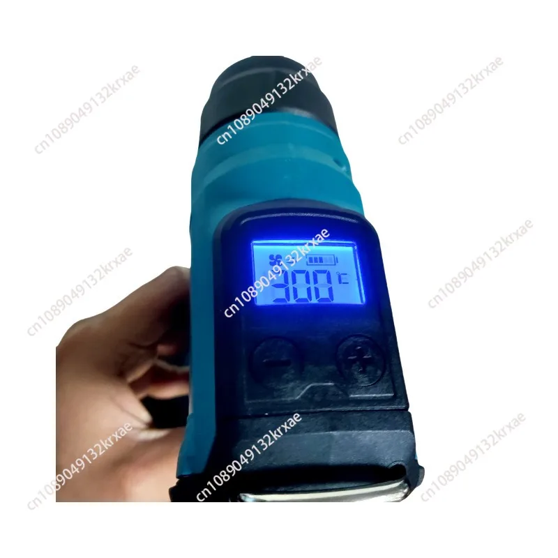 New Digital Display Hot Air Gun 18V Hot Air Blower Wireless High Power LED Display Shrink Wrap Tool Air Dryer Welding No Battery