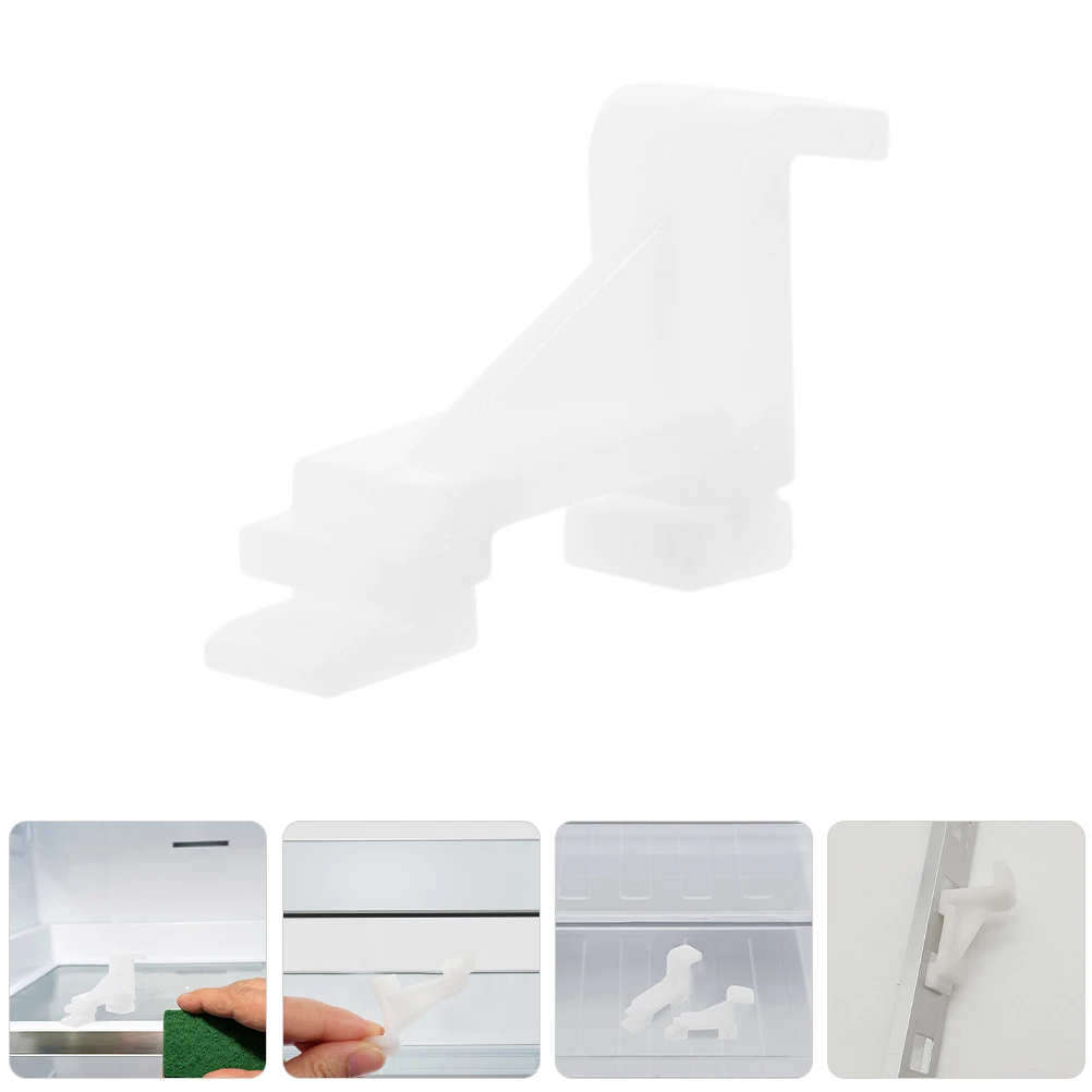 

15 Pcs Plastic Snap Hook Shelf Clip Cabinet Shelves Clips Cooler Refrigerator Fridge Accessories Freezer for Automatic Hooks