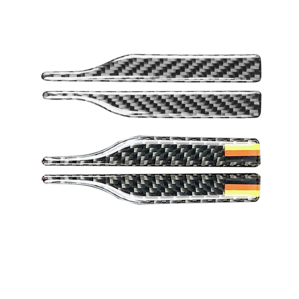 2pcs Carbon Fiber Anti-collision Bumper Sticker Rearview Mirror Anti-Rub Strips Protector For BMW E90 E60 F30 F34 F10 F20 X1