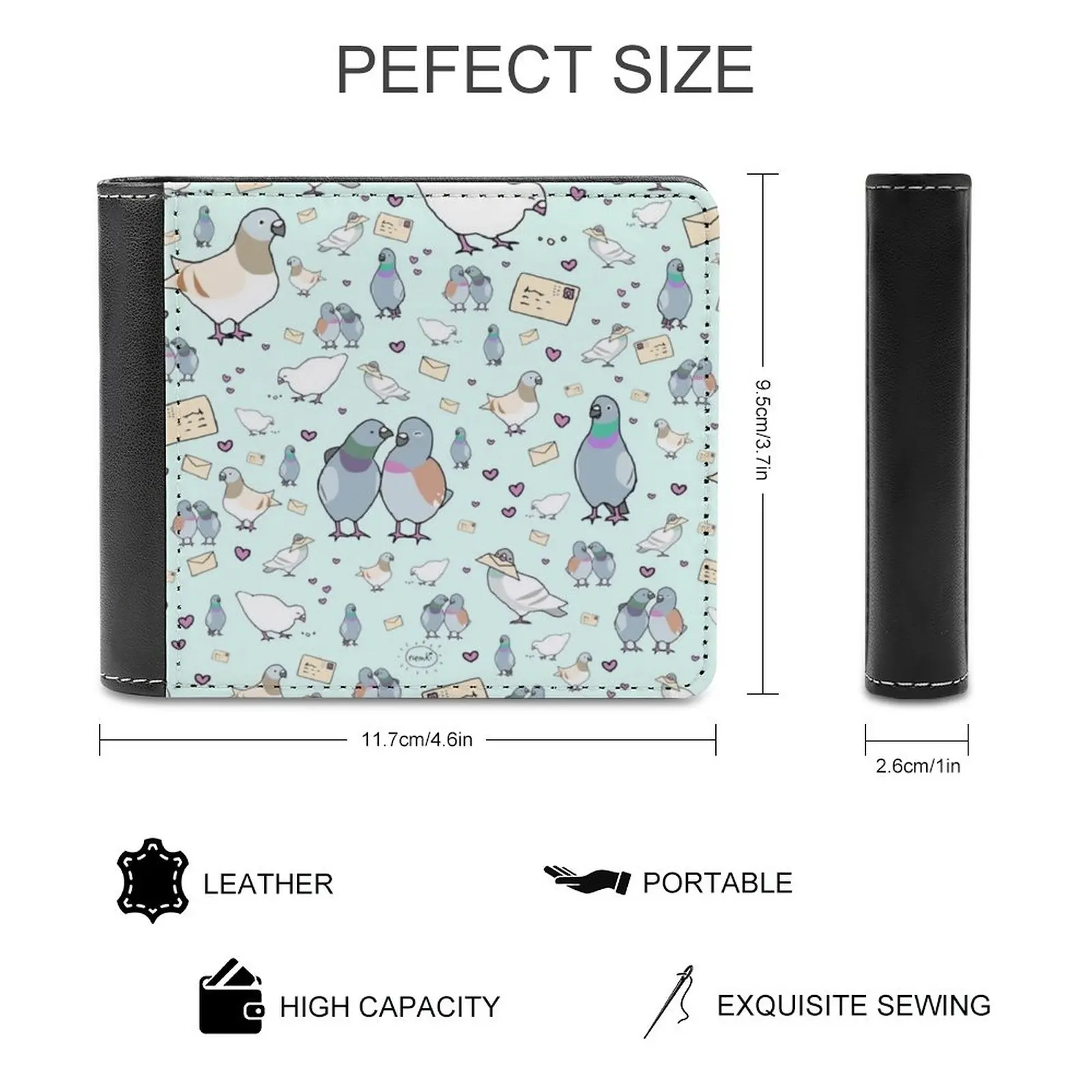 Light Fashion Credit Card Wallet Leather Wallets Personalized Wallets For Men And Women Clair Bremner Abstract Floral Clue