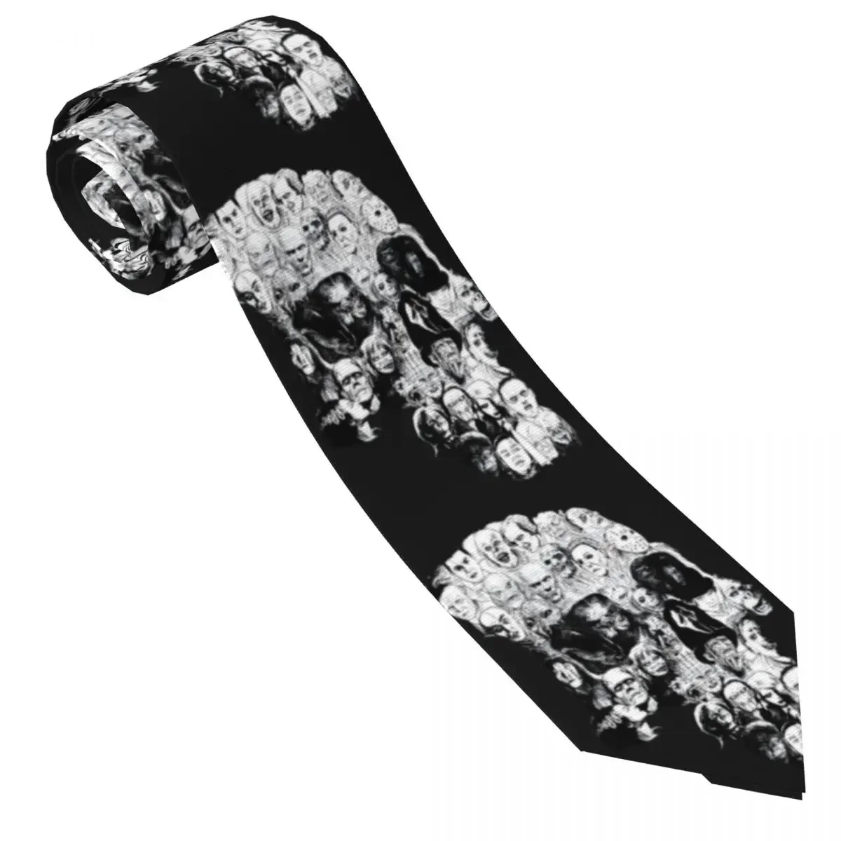 Men's Tie Movie Horror Skull Neck Ties Halloween Classic Elegant Collar Tie Pattern Leisure Great Quality Necktie Accessories