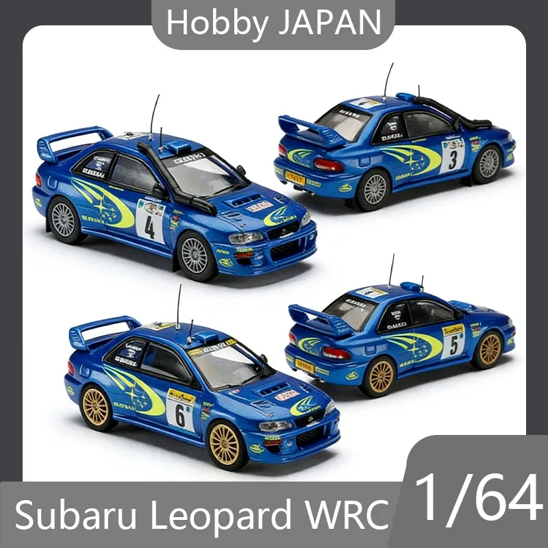 

Hobby JAPAN 1:64 Subaru IMPREZA Winged Leopard WRC Racing Car Simulation Alloy Die Casting Car Model Male Toy