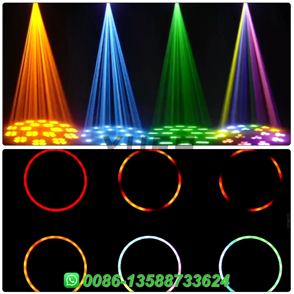 Imagem -06 - Feixe Spot Moving Head Light com Abertura 18 Prism Efeito Rainbow Dmx512 dj Disco Party Club Efeitos de Palco 200w Pcs por Lote